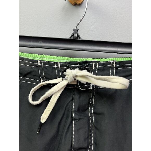 Speedo Swim Trunks Bathing Suit Mens Medium Green Mesh lining‎ pockets - Picture 6 of 7